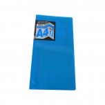 A4 Fold Clear File Pocket Blue